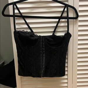SHEIN Black Lace Shapewear Top